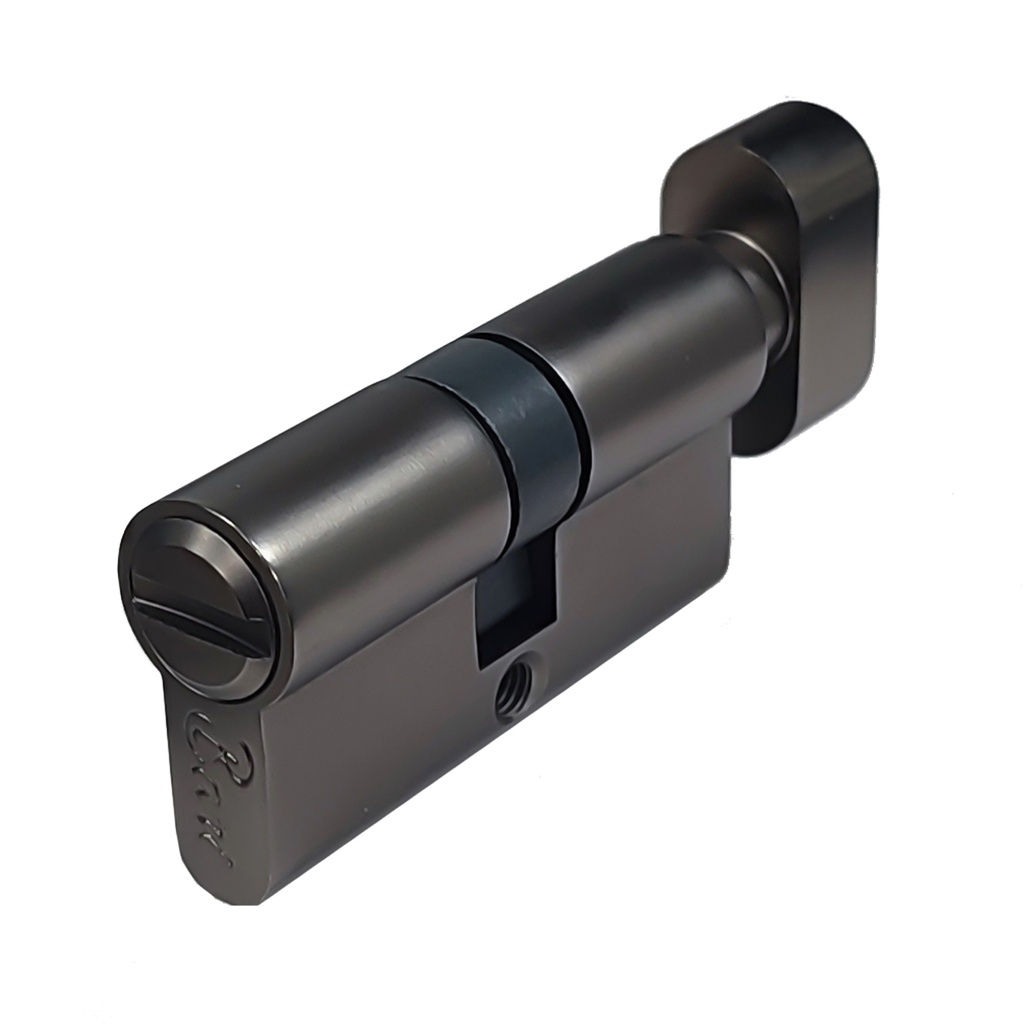 Cilindro Computarizado de 60 mm Black Brush Nichel para Baño