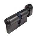 Cilindro Computarizado de 60 mm Black Brush Nichel para Baño