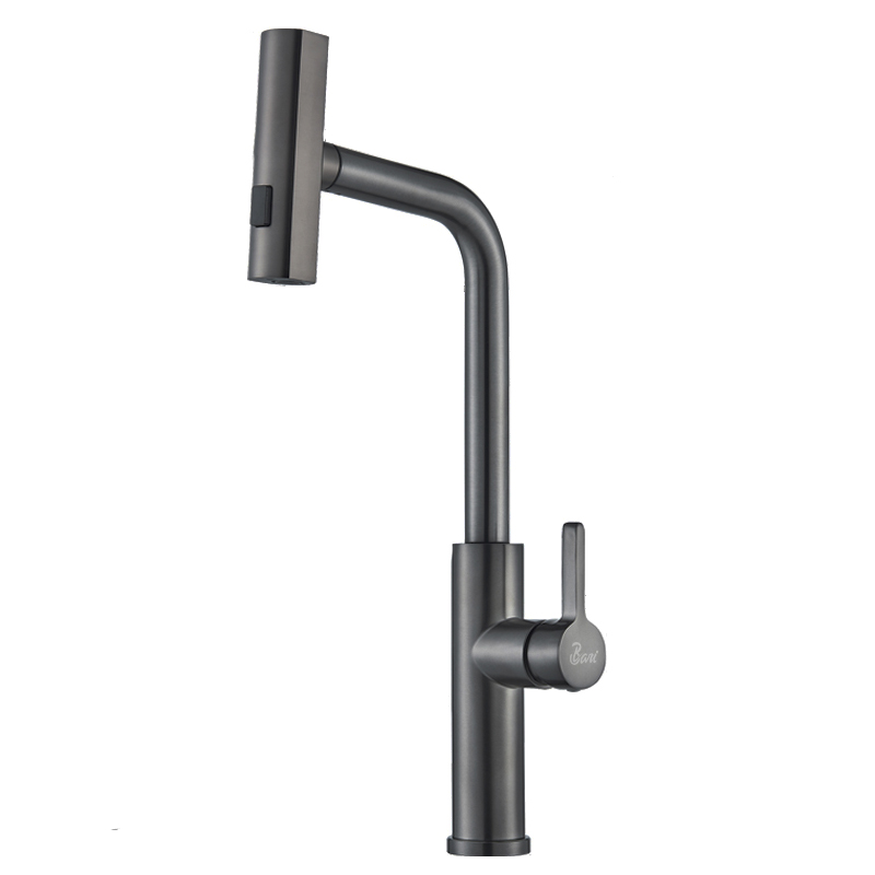 Grifería Para Fregadero Pioggia Gunmetal