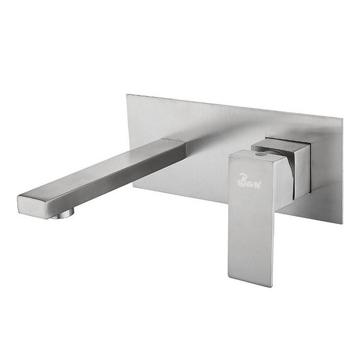 Grifería de Lavamano De Pared Brush Nickel