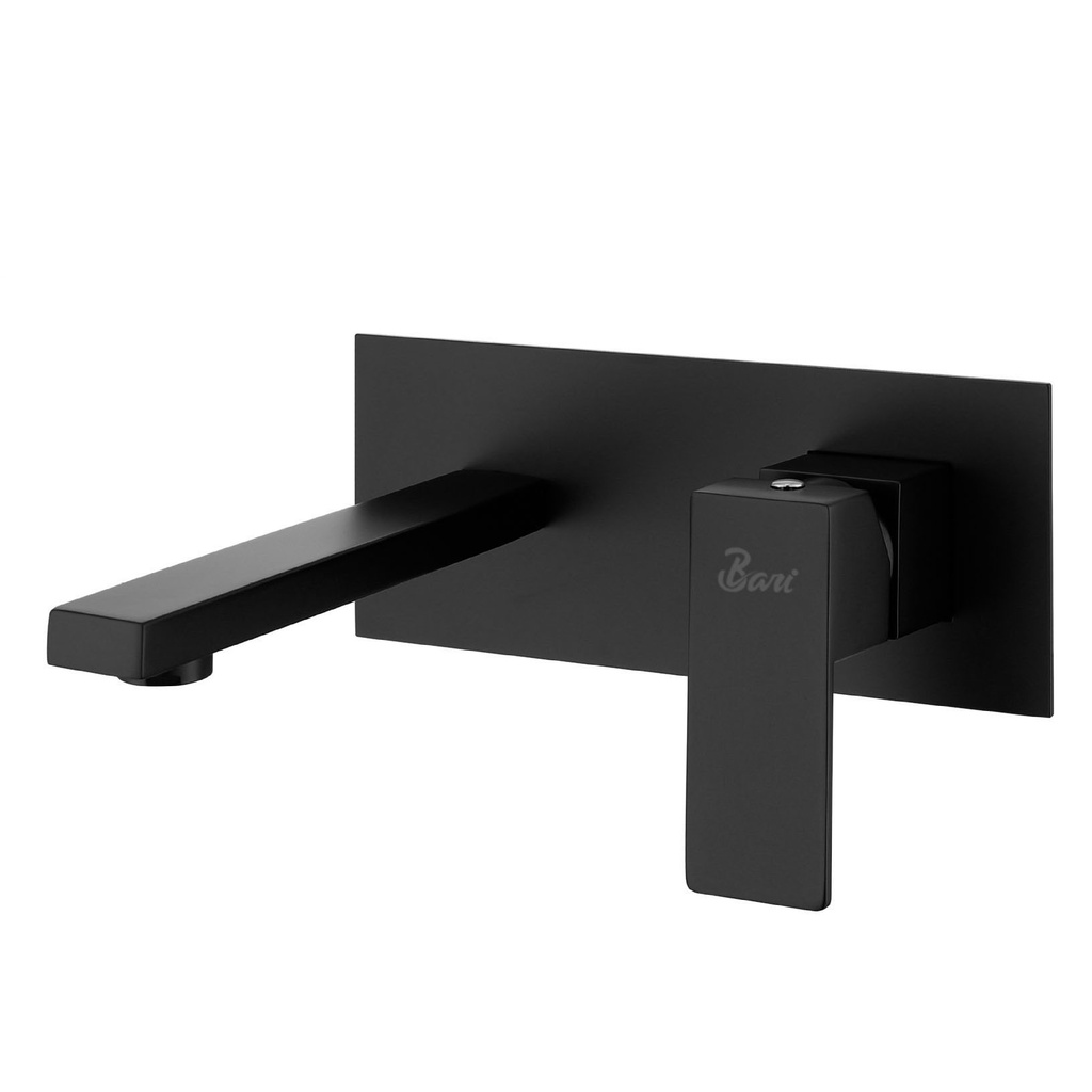 Grifería de Lavamano De Pared Negro