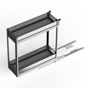 Condimentero 20 cm Serie Cristallo Nero