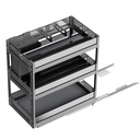 Condimentero 30 cm Serie Cristallo Nero