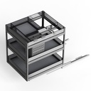 Condimentero 40 cm Serie Cristallo Nero