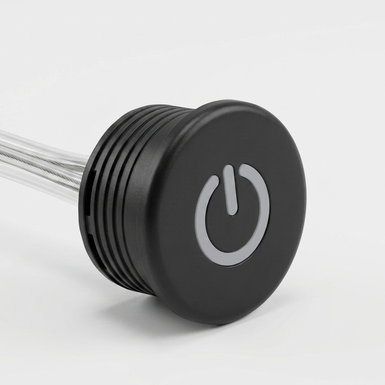 Interruptor con Sensor de Encendido Tactil Negro