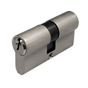 Cilindro de Latón Macizo 60 mm Brushed Doble Llave