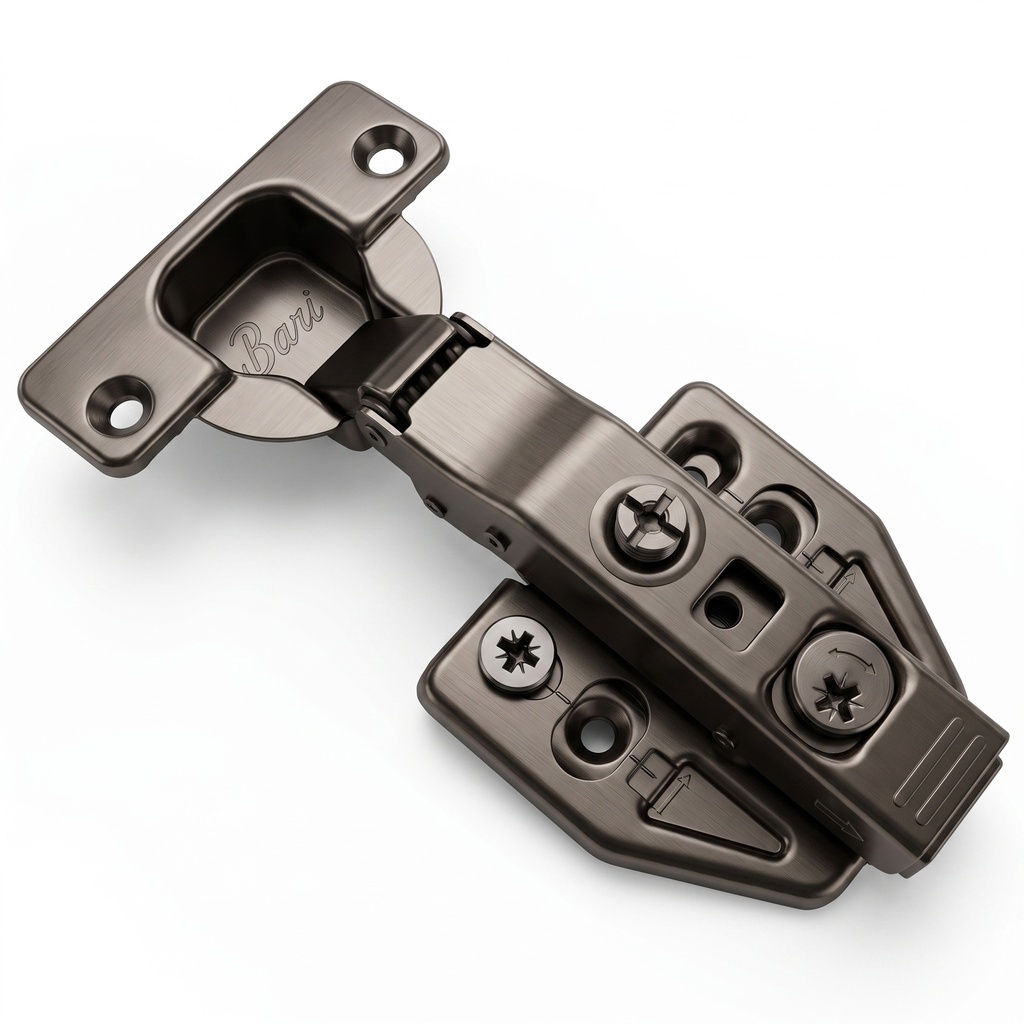 Bisagra de 35 mm de Ajuste 3D con Freno y Clip Negra