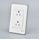 Toma Corriente Doble con tierra Serie Lusso