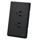 Toma Corriente Doble con tierra Serie Sollievo