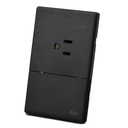 Interruptor + Tomacorriente con tierra Serie Sollievo