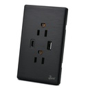 Toma Corriente Doble USB Serie Sollievo