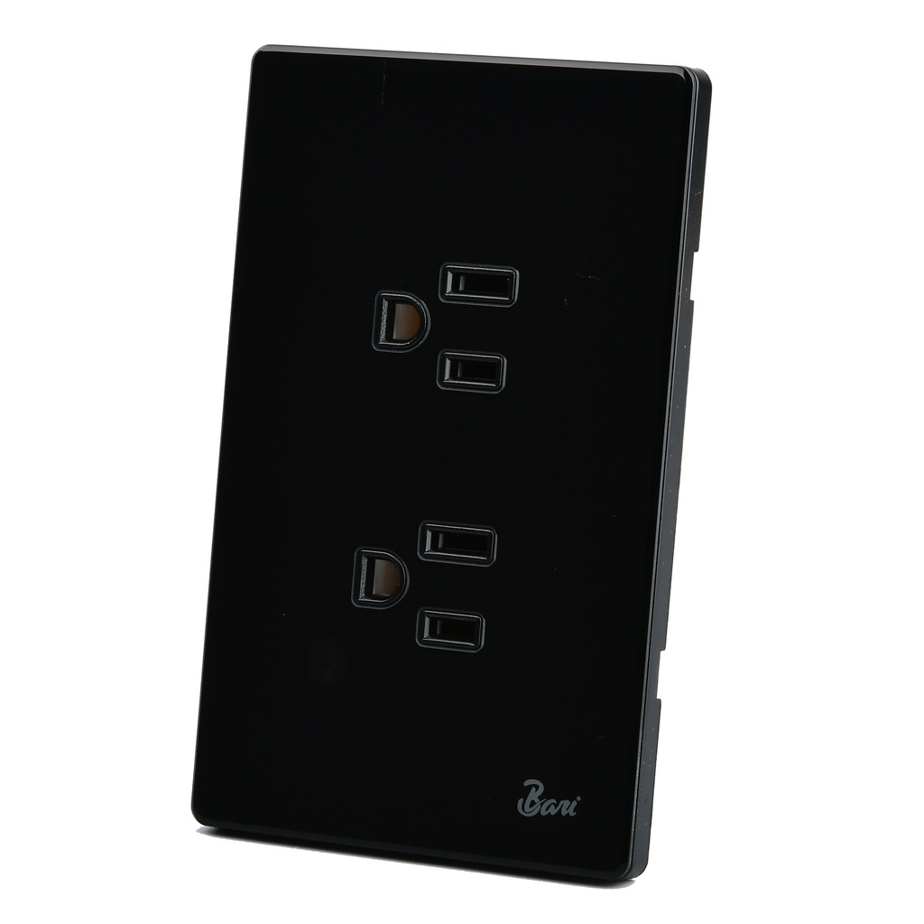 Toma Corriente Doble con tierra Serie Vuoto