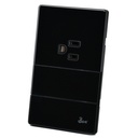 Interruptor Doble + Tomacorriente con Tierra Serie Vuoto