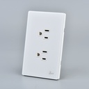 Toma Corriente Doble con tierra Serie Neve