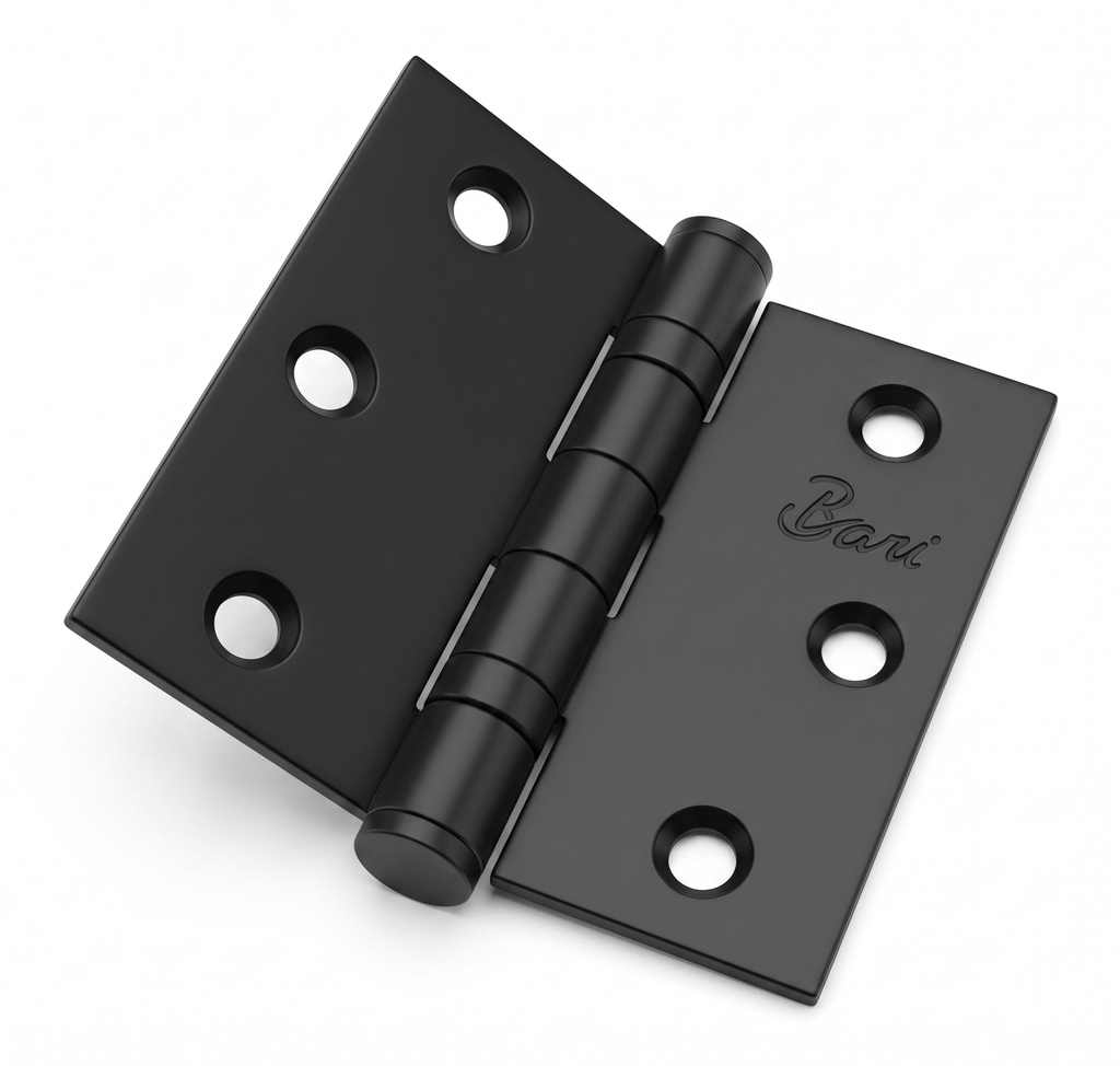Bisagra 3x3 de Acero Inoxidable con Rolineras Negra
