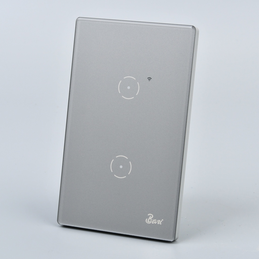 Interruptor Smart Doble Serie Grigio