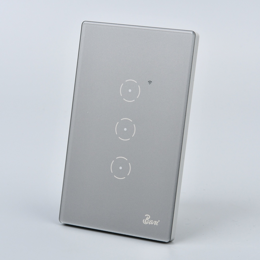 Interruptor Smart Triple Serie Grigio