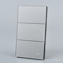 Interruptor Triple Serie Grigio