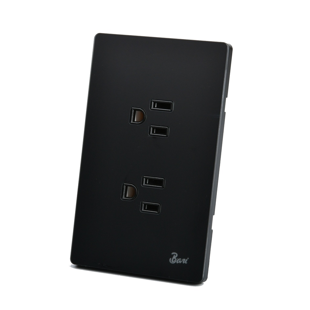 Toma Corriente Doble con tierra Serie Spento