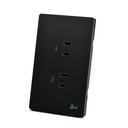 Toma Corriente Doble con tierra Serie Spento