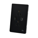 Toma Corriente Doble USB Serie Spento