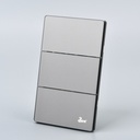 Interruptor Triple Serie Cenere