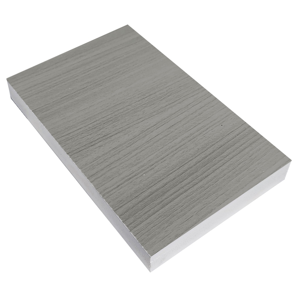 Lamina de PVC Laminado Texturizado Gris Cenere Doble Cara 18 mm