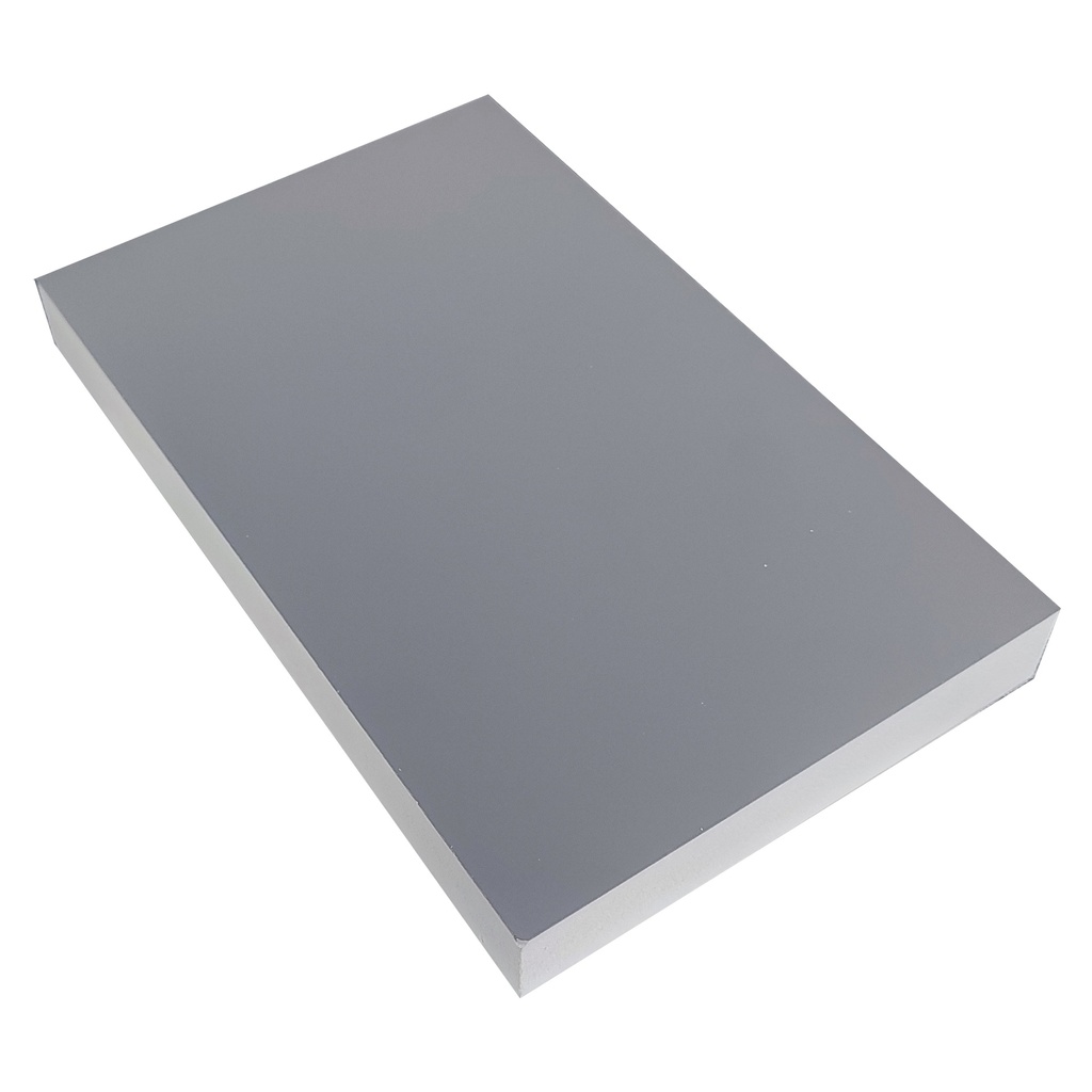 Lamina de PVC PET Gris Super Mate Doble Cara 18 mm