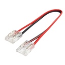 Unión (Cinta-Cinta) de Dos Cabezales con Cable Extensor para LED COB Transparente (25 PCS)
