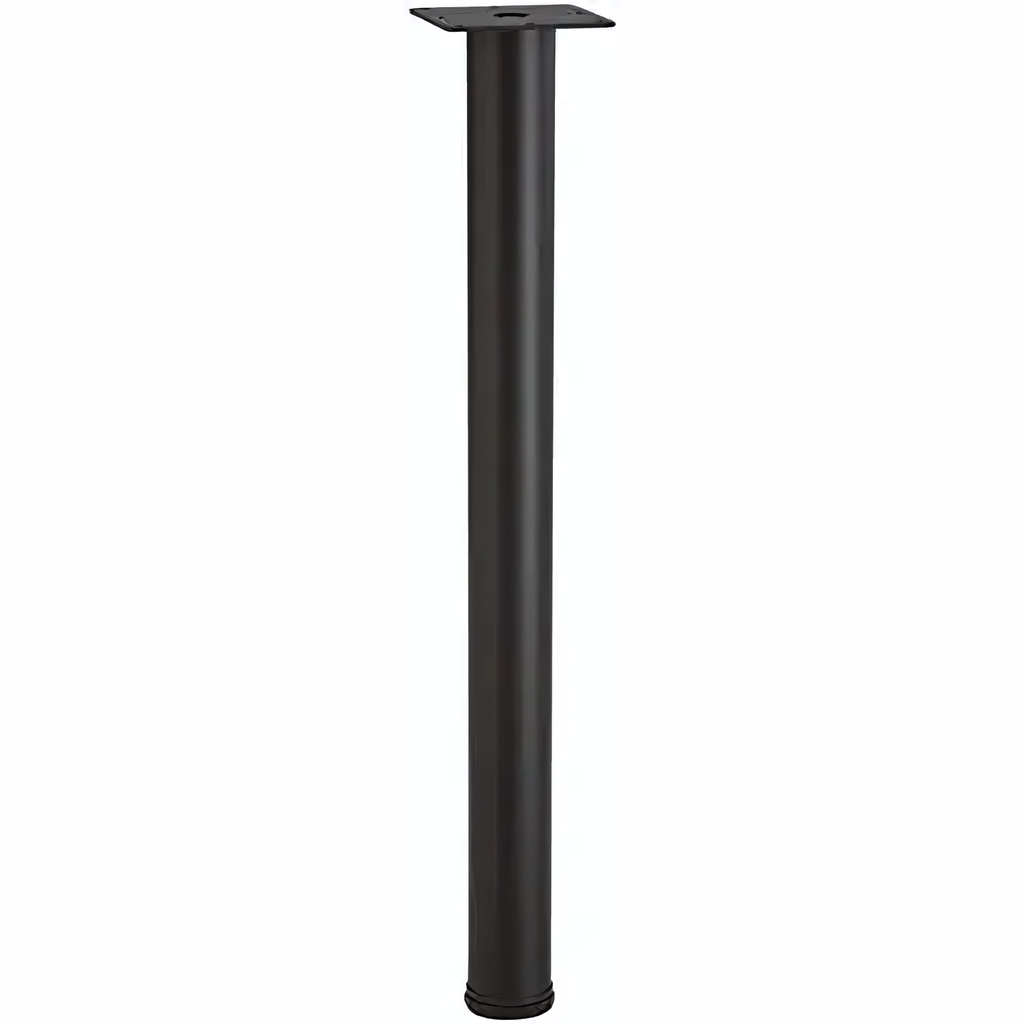 Pata de acero Negro de 71 cm x 6 cm