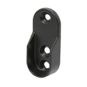 Soporte Lateral para Tubo de Clóset Ovalado Negro