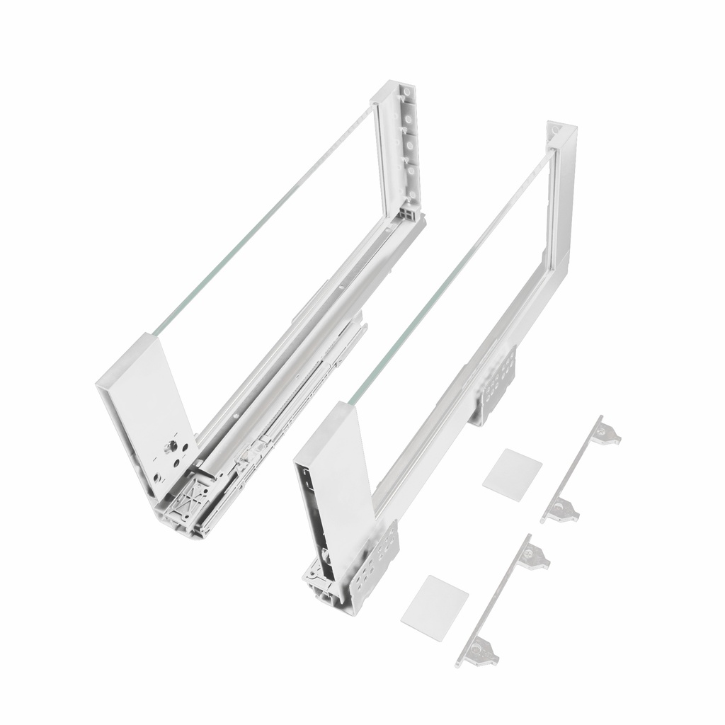 Gavetón con Freno Extracción Total Serie Cristallo Bianco