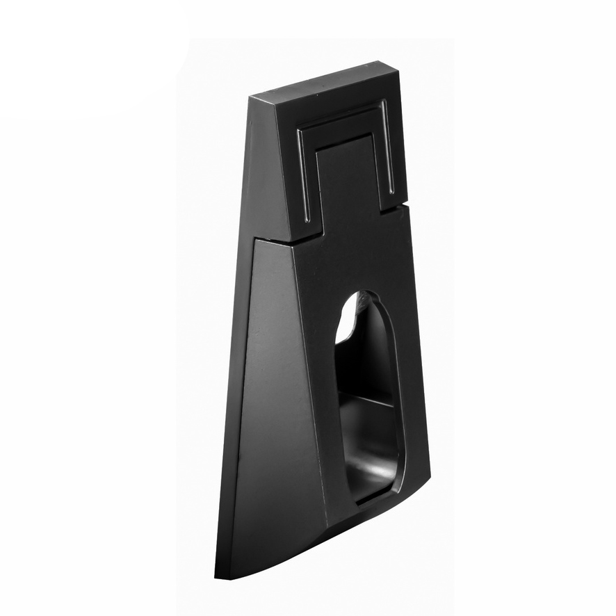Soporte Lateral para Tubo Ovalado de Clóset Negro con Luz Led
