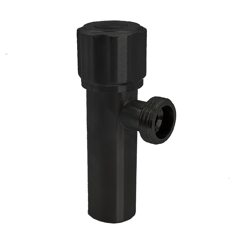 Llave de Arresto de Acero Inoxidable Hembra Negro
