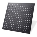 Ducha de Baño Ultrafino de Alta Presión Negro Cuadrado 20 cm 