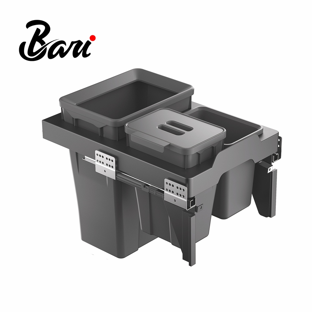 Papelera Ecológica Extraíble de 40 cm 18L+6L+5L