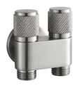 Llave de Arresto Doble Independiente de Acero Inoxidable Hembra