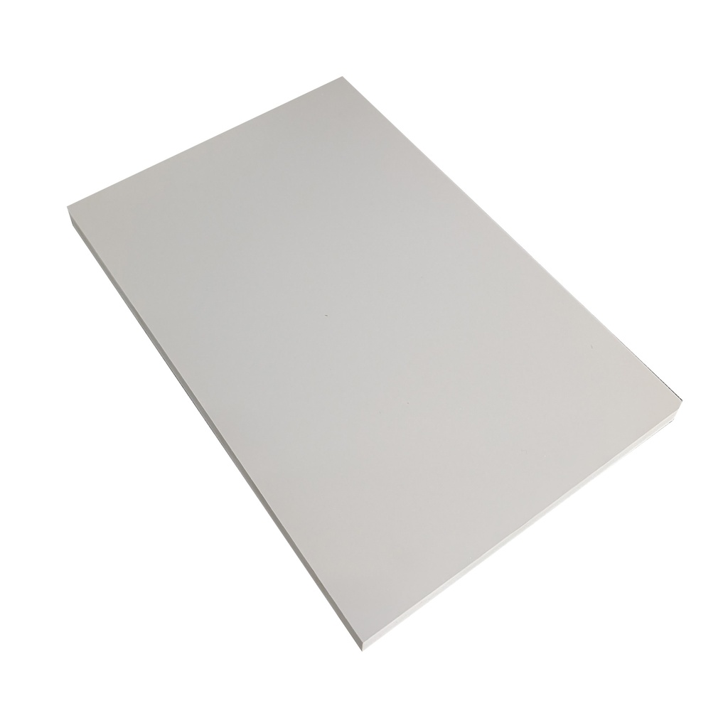 Lamina de PVC PET Gris Cristal Super Mate Doble Cara 18 mm