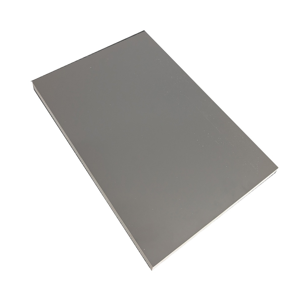 Lamina de PVC PET Dark Grey Super Mate Doble Cara 18 mm