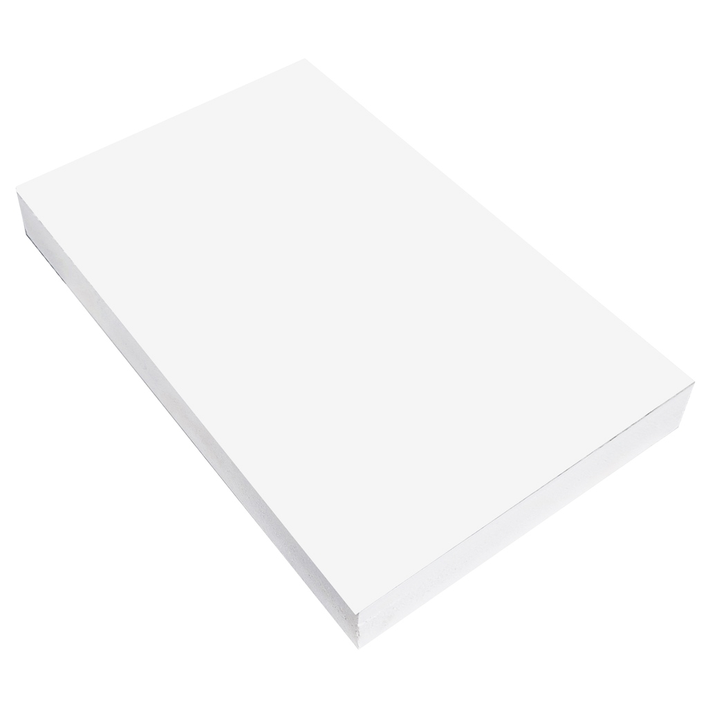 Lamina de PVC PET Blanco Artico Alto Brillo Doble Cara 18 mm