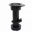 Pata plastica negra con clip 10 a 13 cm ABS