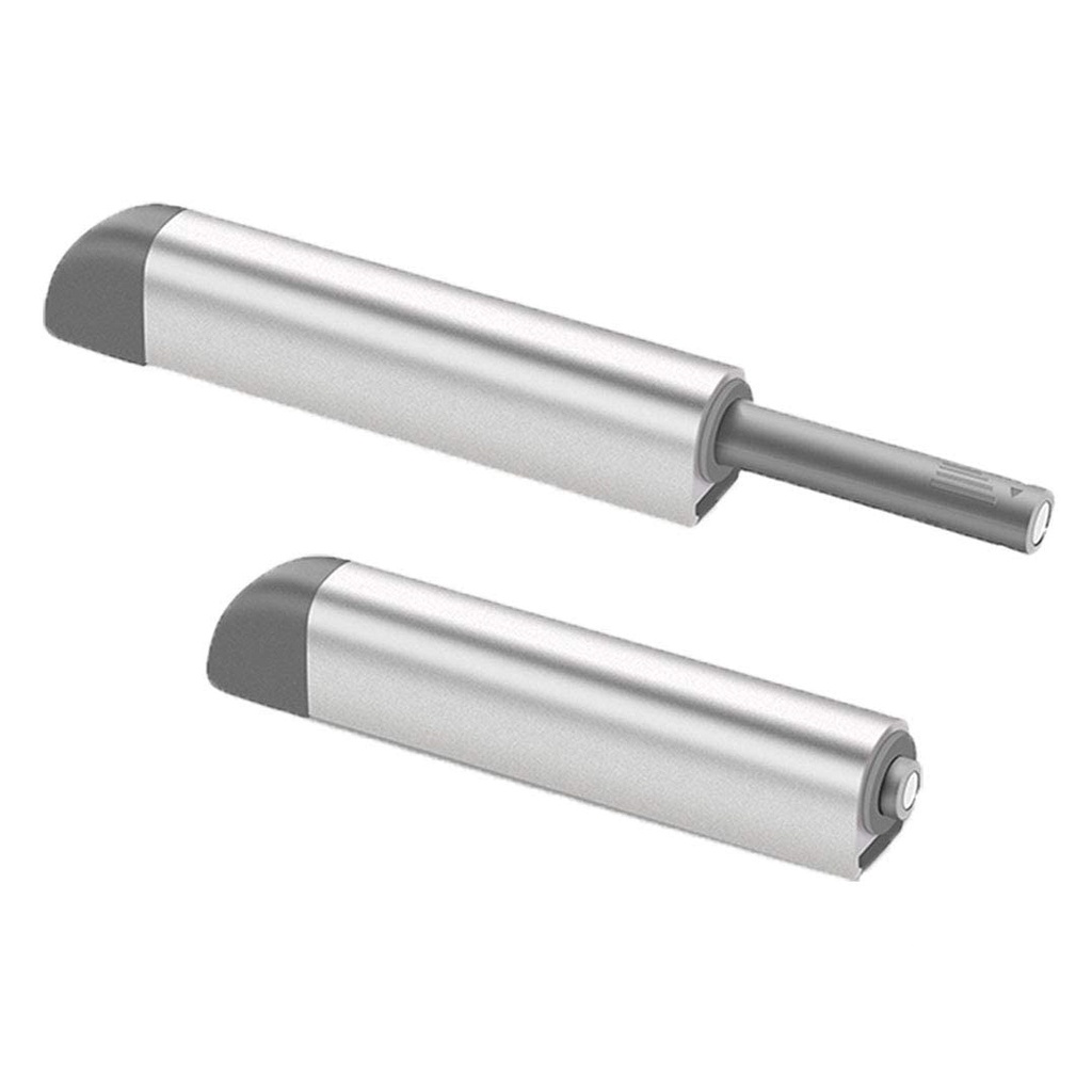 Sistema Push Open Superficial y Embutir Plateado