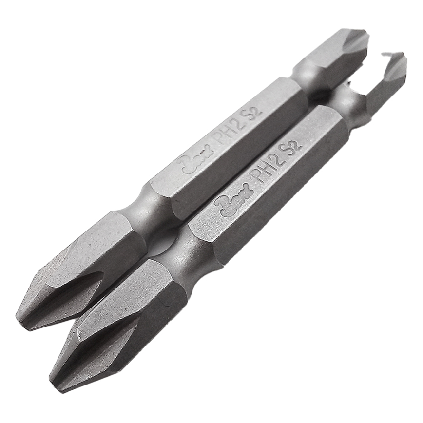 Punta de Atornillar Doble PH2 65mm Acero S2 (Pack 10)