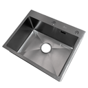 Fregadero Una Tina Sobre Tope 55x45cm Negro Diamante