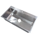 Fregadero Una Tina Sobre Tope 82x45cm Brush Diamante