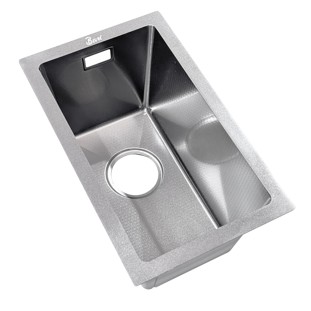 Fregadero Lava Copa Bajo Tope 26x43cm Brush Diamante