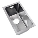 Fregadero Lava Copa Bajo Tope 26x43cm Brush Diamante