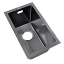 Fregadero Lava Copa Bajo Tope 26x43cm Negro Diamante