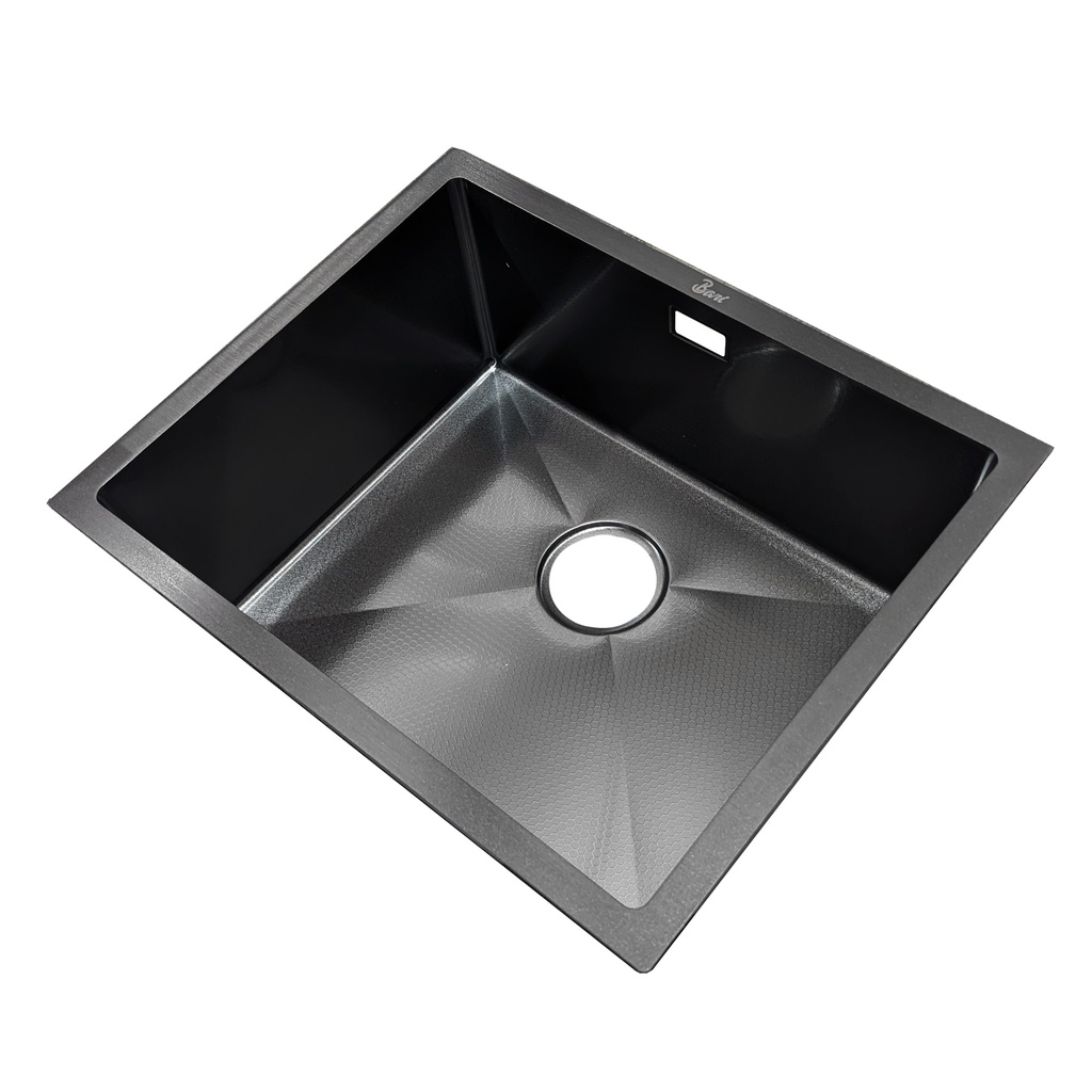 Fregadero Una Tina Bajo Tope 55x45cm Negro Diamante