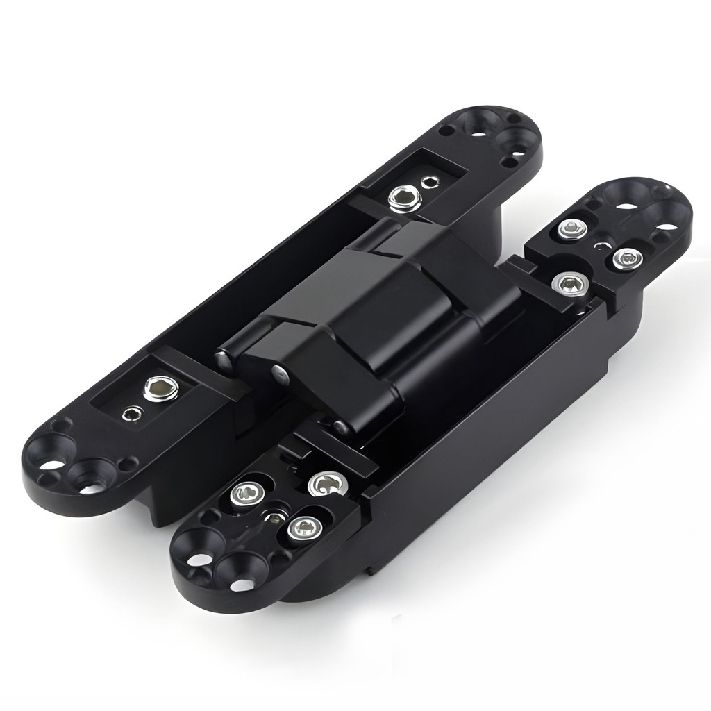 Bisagra Invisible 3D 150 mm Negra